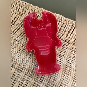 Nantucket Home Ceramic Red Lobster Dish 9”x 5”x1.75”